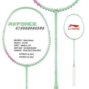 LI-NING AXFORCE CANNON (4U/5U/6U) ไม้แบดมินตัน แถมซอง+กริปพันด้าม+เอ็น พร้อมขึ้นฟรี (เลือกได้ที่ ช้อปเพิ่มคุ้มกว่า) LI-NING AXFORCE CANNON (4U/5U/6U) ไม้แบดมินตัน แถมซอง+กริปพันด้าม+เอ็น พร้อมขึ้นฟรี (เลือกได้ที่ ช้อปเพิ่มคุ้มกว่า)