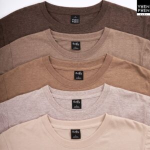 YuenPuen 1 เซต 5 ตัว เซตโทนกาแฟ ยืนพื้น เสื้อยืดคอกลม สีกาแฟ ลาเต้ คาปูชิโน่ มอคค่า น้ำตาลท็อป YuenPuen 1 เซต 5 ตัว เซตโทนกาแฟ ยืนพื้น เสื้อยืดคอกลม สีกาแฟ ลาเต้ คาปูชิโน่ มอคค่า น้ำตาลท็อป