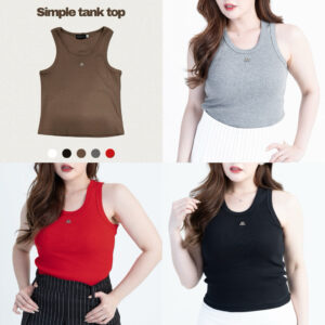 Simple Tank top เสื้อกล้าม เสื้อแขนกุด รุ่นT66 – Mesave Simple Tank top เสื้อกล้าม เสื้อแขนกุด รุ่นT66 – Mesave