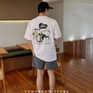 TOMORROW- เสื้อOVERSIZE/Premium ลาย Less Depresso TOMORROW- เสื้อOVERSIZE/Premium ลาย Less Depresso