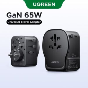 UGREEN Nexode 65W Universal Travel Adapter ปลั๊กสลับได้ UK/US/DE/CN 2 in 1 ซ็อกเก็ตชาร์จ PD 65W Fast Charging สําหรับการเดินทางเพื่อธุรกิจ UGREEN Nexode 65W Universal Travel Adapter ปลั๊กสลับได้ UK/US/DE/CN 2 in 1 ซ็อกเก็ตชาร์จ PD 65W Fast Charging สําหรับการเดินทางเพื่อธุรกิจ