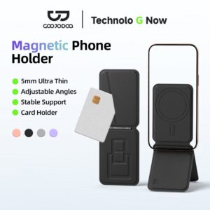GOOJODOQ Phone Holder ขาตั้งโทรศัพท์มือถือ ดูดแม่เหล็ก พับได้ ปรับมุมได้ หนัง ที่ตั้งโทรศัพท์ GOOJODOQ Phone Holder ขาตั้งโทรศัพท์มือถือ ดูดแม่เหล็ก พับได้ ปรับมุมได้ หนัง ที่ตั้งโทรศัพท์