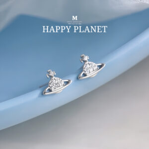 MEET💕 ต่างหูเพชร Happy Planet ต่างหูเงินแท้ ต่างหูแฟชั่น ตุ้มหูห่วง ตุ้มหูเงินแท้ ต่างหูเงิน 925 MEET💕 ต่างหูเพชร Happy Planet ต่างหูเงินแท้ ต่างหูแฟชั่น ตุ้มหูห่วง ตุ้มหูเงินแท้ ต่างหูเงิน 925