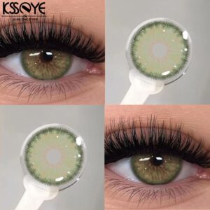 1 คู่คอนเทคเลนส์ KSSEYE เลนส์ Breeze ซีรีส์เขียว / เทา 14,2 มม. เลนส์ประจําปีแคบนักเรียนและการออกแบบ Iris 1 คู่คอนเทคเลนส์ KSSEYE เลนส์ Breeze ซีรีส์เขียว / เทา 14,2 มม. เลนส์ประจําปีแคบนักเรียนและการออกแบบ Iris