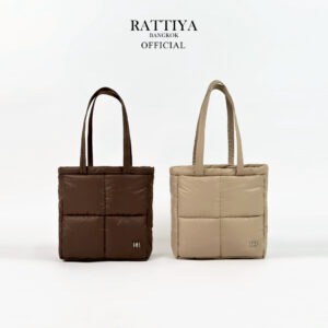 [RATTIYA BANGKOK] Quadra Tote Bag P-Nyl / 2 colors กระเป๋านุ่มนิ่ม น้ำหนักเบา สะพายไหล่